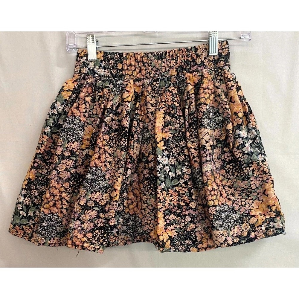 American Eagle Outfitters Mini Skirt Womens XS Multicolor Floral Cotton Lined